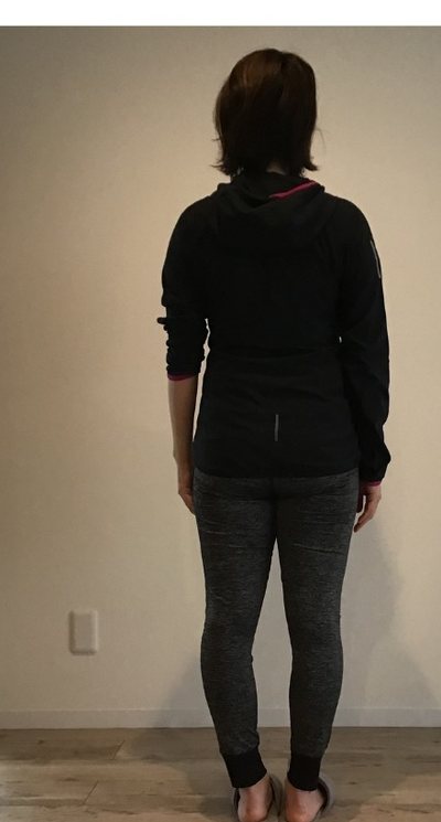 30代のお客様 トレーニング前の立ち姿勢